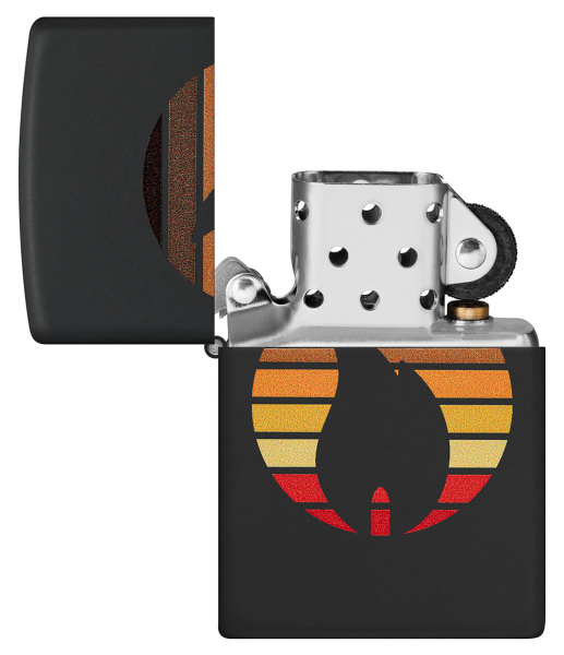 Зажигалка ZIPPO Colorblock с покрытием Black Matte 46168