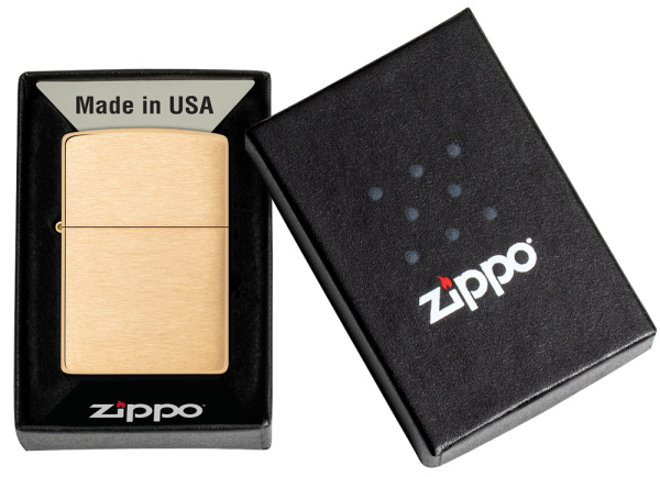 Зажигалка Zippo Brushed Brass