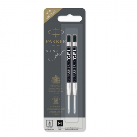 Стержень чёрный Parker Quink Gel Pen Refill Z05, 2 шт.