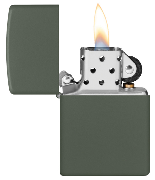 Зажигалка ZIPPO Classic с покрытием Green Matte 221