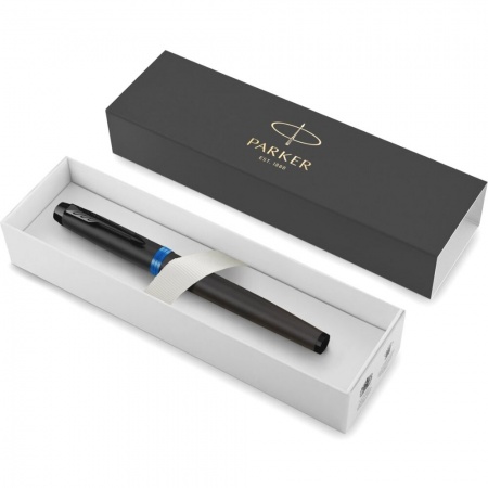 Ручка-роллер Parker IM Vibrant Rings T315 Marine Blue PVD, F