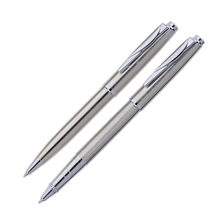 Набор подарочный Pierre Cardin Pen&Pen - Steel, ручка шариковая + ручка роллер