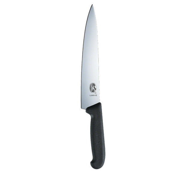 Нож Victorinox разделочный, лезвие 25 см, черный