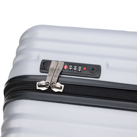 Чемодан TORBER Lama T1919M-Silver