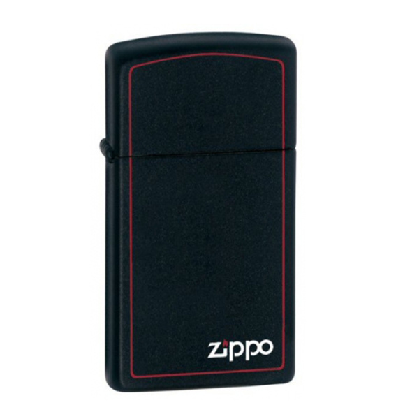 Зажигалка Zippo Black Matte Slim / Zippo & Border