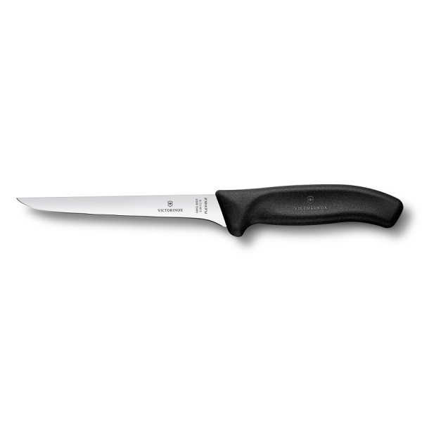 Нож Victorinox обвалочный, гибкое лезвие 15 см, черный