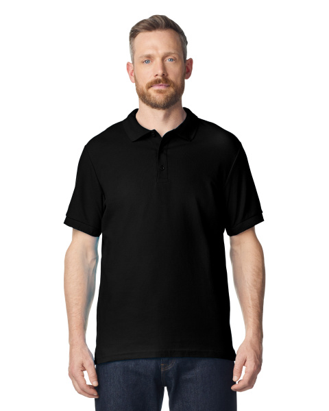 Футболка поло PREMIUM COTTON ADULT DOUBLE PIQUE, ЧЕРНЫЙ S