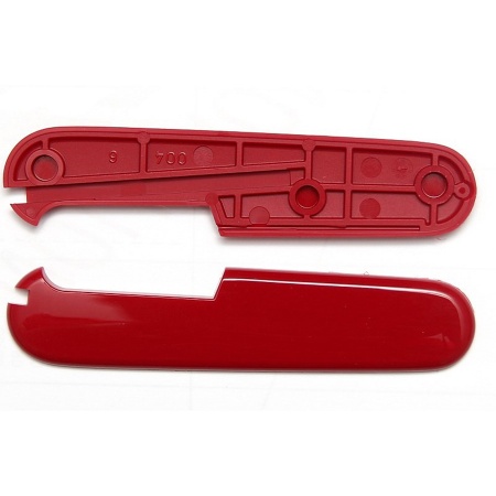 Задняя накладка для ножа VICTORINOX 91 мм, пластиковая, красная