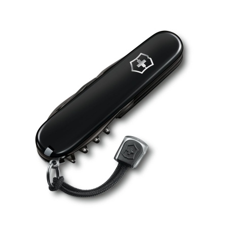 НОЖ VICTORINOX SPARTAN PS, ЧЁРНЫЙ, со шнурком в комплекте