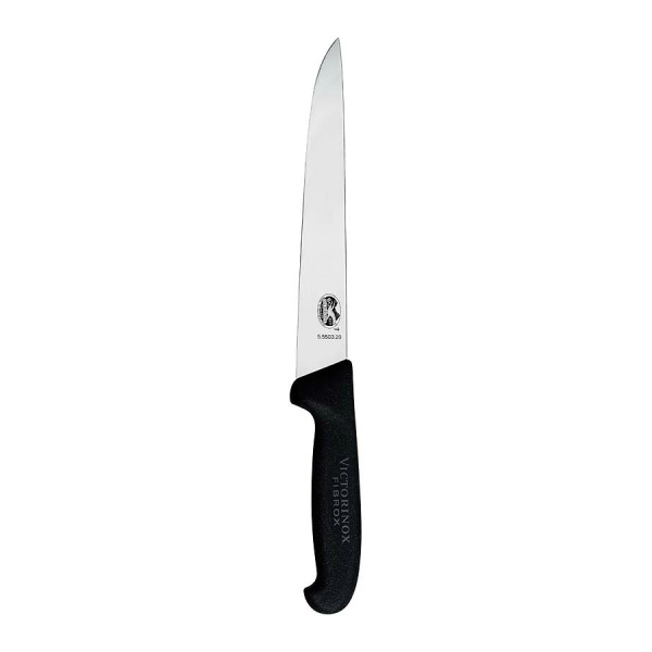 Нож Victorinox обвалочный, лезвие 20 см, черный