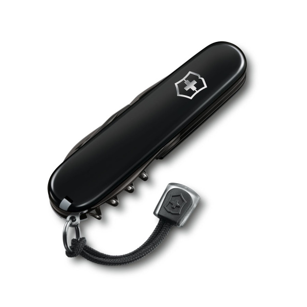 НОЖ VICTORINOX SPARTAN PS, ЧЁРНЫЙ, со шнурком в комплекте