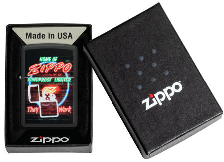 Зажигалка ZIPPO Classic с покрытием Black Matte 48455