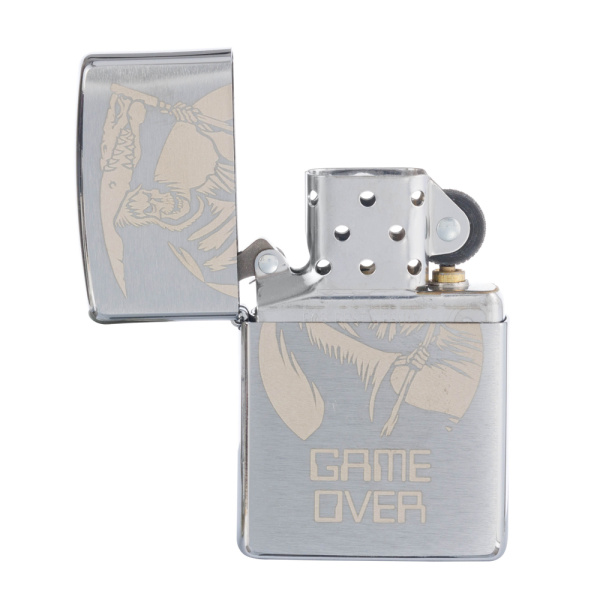 Зажигалка ZIPPO с покрытием Brushed Chrome 29696