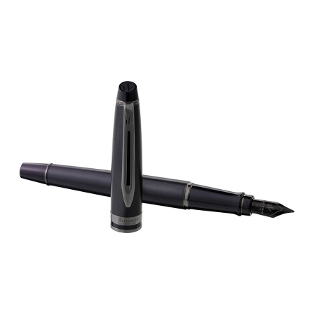 Перьевая ручка Waterman Expert DeLuxe - Metallic Black RT
