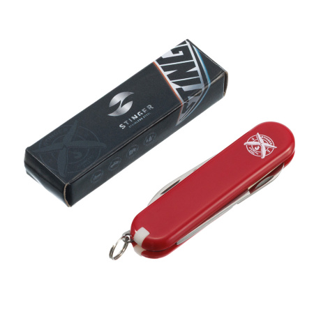 Нож перочинный Stinger FK-K7003P-RED