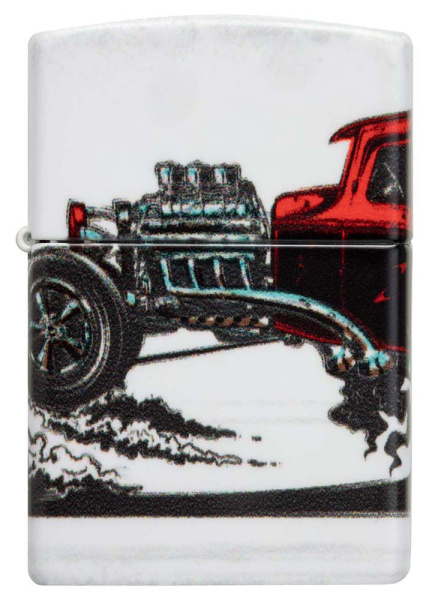 Зажигалка ZIPPO Hot Rod Design с покрытием 540 Matte 48660