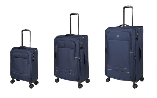 Набор из 3 чемоданов TORBER Brosno T1901-Blue