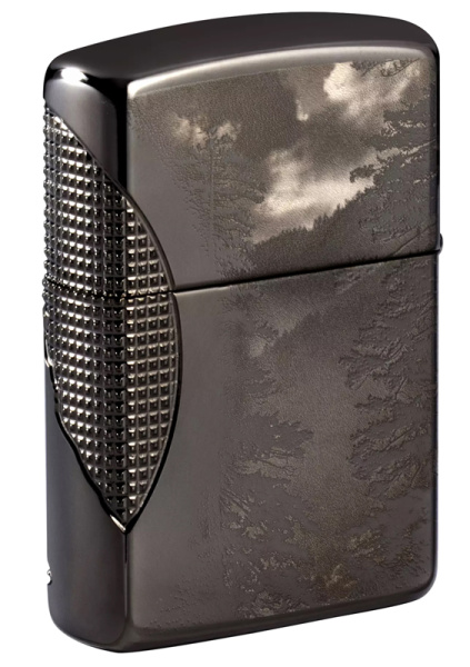Зажигалка ZIPPO Armor™ Wolf  с покрытием High Polish Black Ice® 49353