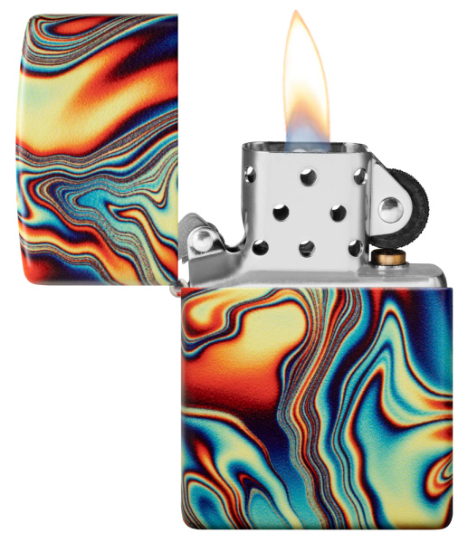 Зажигалка ZIPPO Swirl с покрытием Glow In The Dark Green 48612