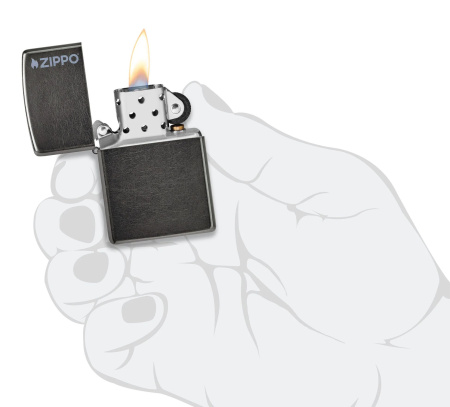 Зажигалка ZIPPO Logo с покрытием Gray Dusk 28378ZL