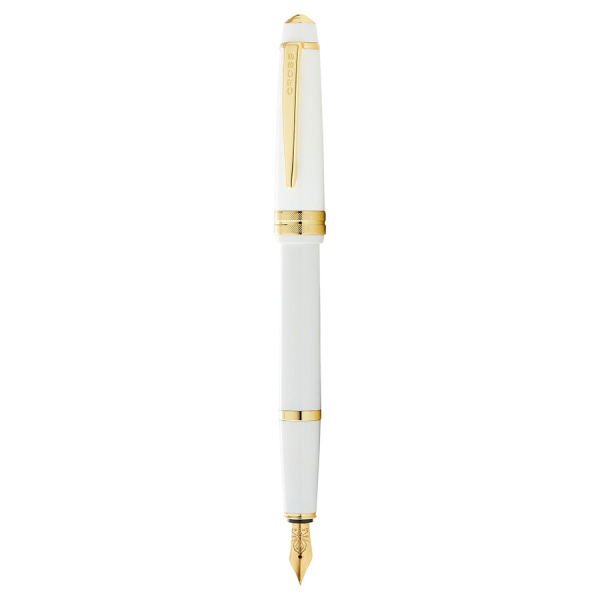 Перьевая ручка Cross Bailey - Light Polished White Resin and Gold Tone