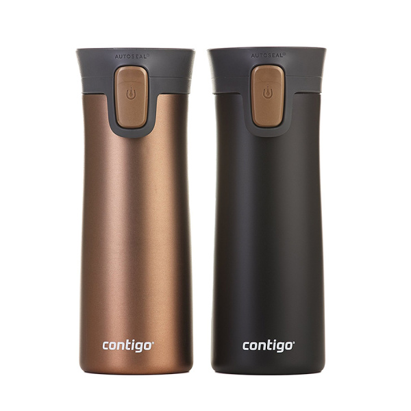 Набор из двух кружек Contigo Pinnacle Matte Black и Bronze (470 мл)