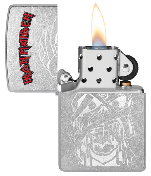 Зажигалка ZIPPO Iron Maiden с покрытием Street Chrome 48667