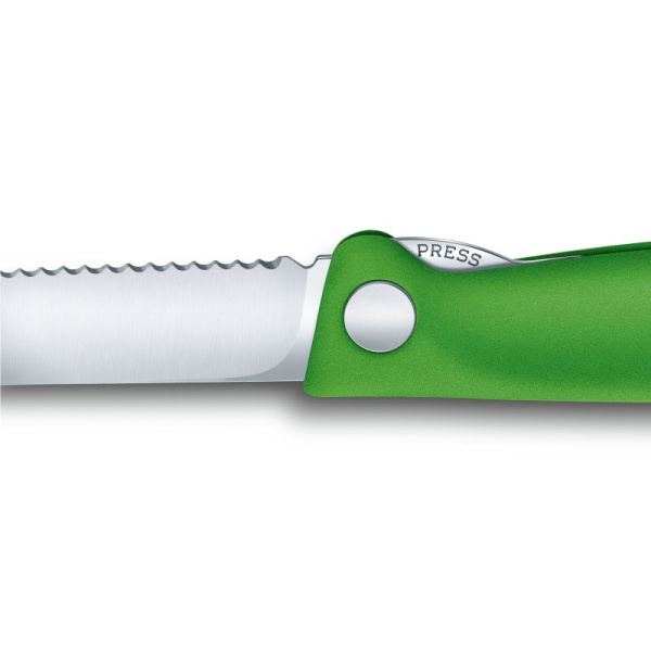 Нож складной для овощей Swiss Classic 11 см VICTORINOX Салатовый