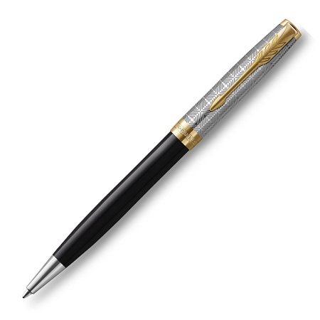 Шариковая ручка Parker Sonnet Premium K537 - Metal Black GT