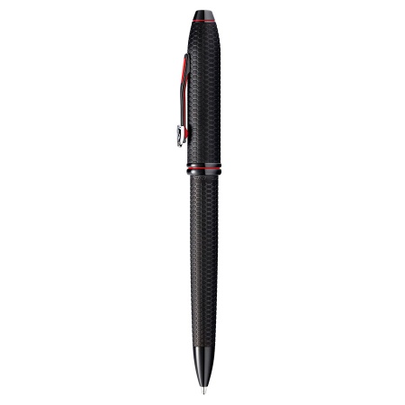 Шариковая ручка Cross Townsend - Ferrari Brushed Black Etched Honeycomb Pattern/Black PVD