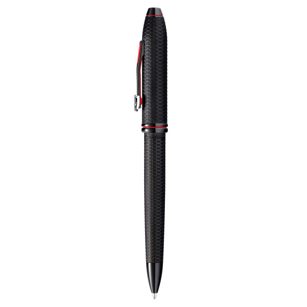 Шариковая ручка Cross Townsend - Ferrari Brushed Black Etched Honeycomb Pattern/Black PVD