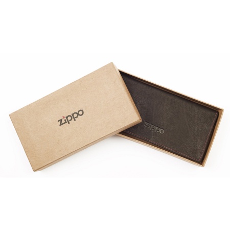 Кожаный тройной кисет для табака Zippo