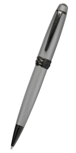 Шариковая ручка Cross Bailey Matte Grey Lacquer. Цвет - серый.