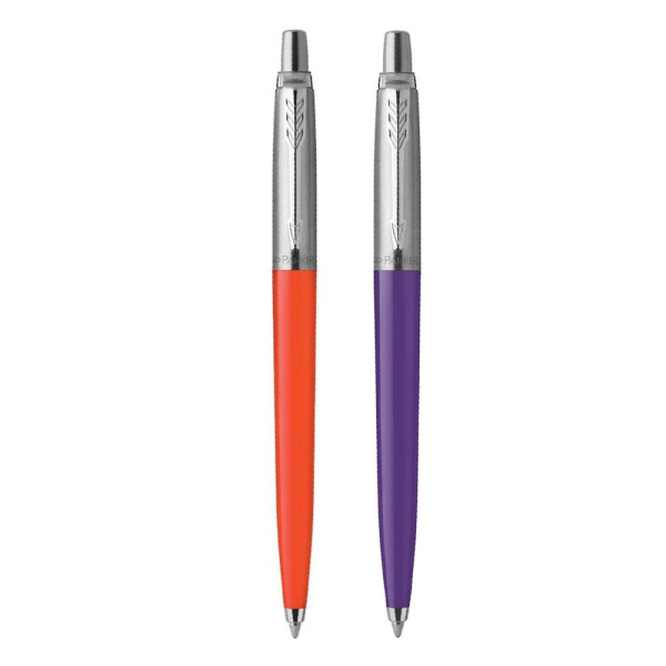 Набор ручек Parker Jotter Originals 80s Retrowave Vermilion Red/Indigo Purple M