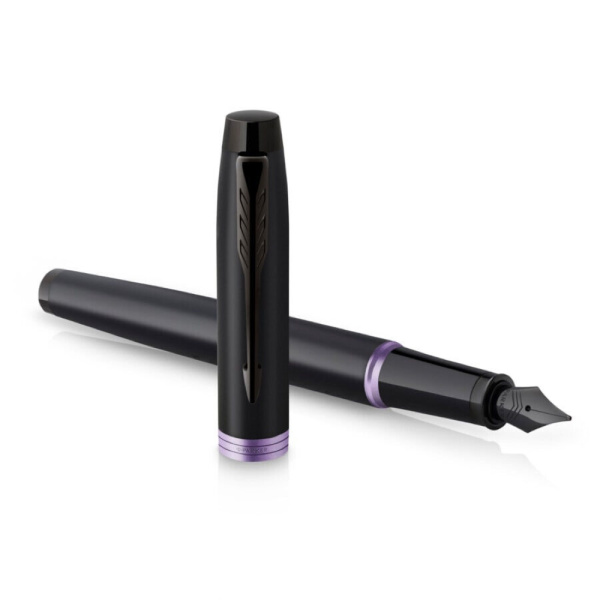 Перьевая ручка Parker IM Vibrant Rings F315 Amethyst Purple PVD, M