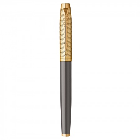 Ручка перьевая Parker IM Premium Pioneers F329, Arrow Grey GT (Перо F)