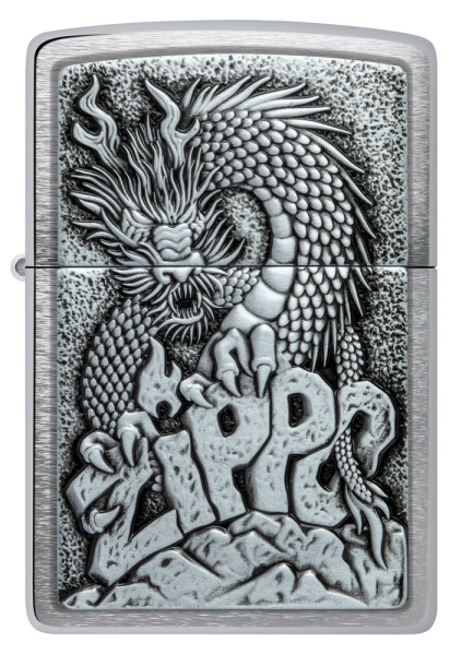 Зажигалка ZIPPO Classic с покрытием Brushed Chrome 48902