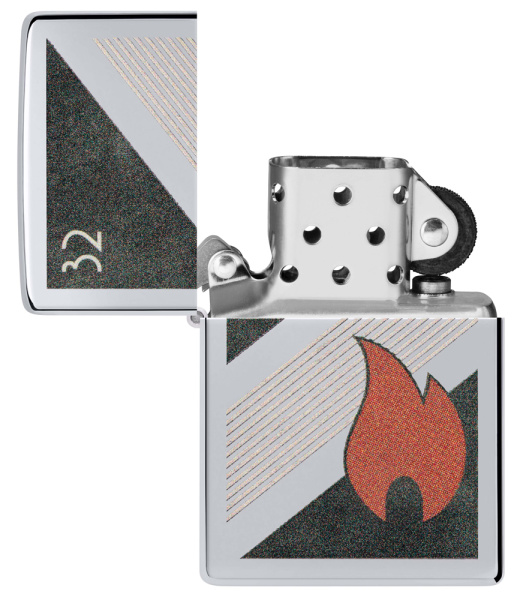 Зажигалка ZIPPO Vintage с покрытием High Polish Chrome 48623