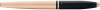 Ручка-роллер Cross Calais Brushed Rose Gold Plate and Black Lacquer