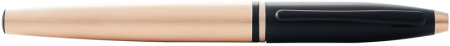 Ручка-роллер Cross Calais Brushed Rose Gold Plate and Black Lacquer