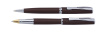 Набор Pierre Cardin PEN&PEN: ручка шариковая + роллер. Цвет - коричневый матовый. Упаковка Е.