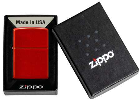 Зажигалка ZIPPO Classic с покрытием Metallic Red 49475