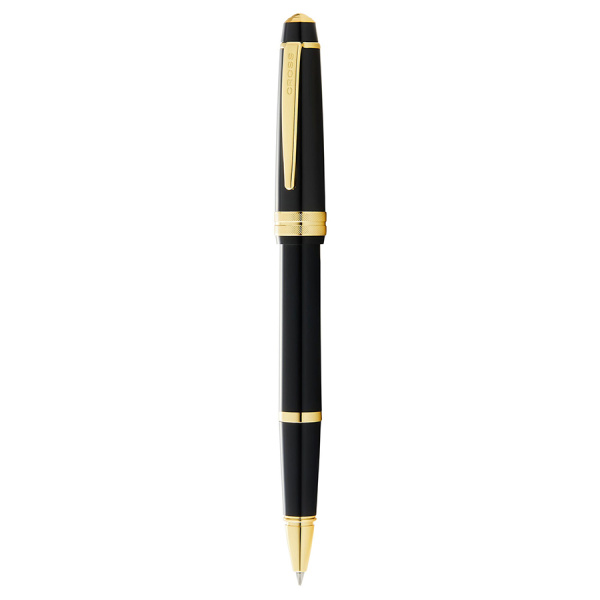 Ручка-роллер Cross Bailey - Light Polished Black Resin and Gold Tone