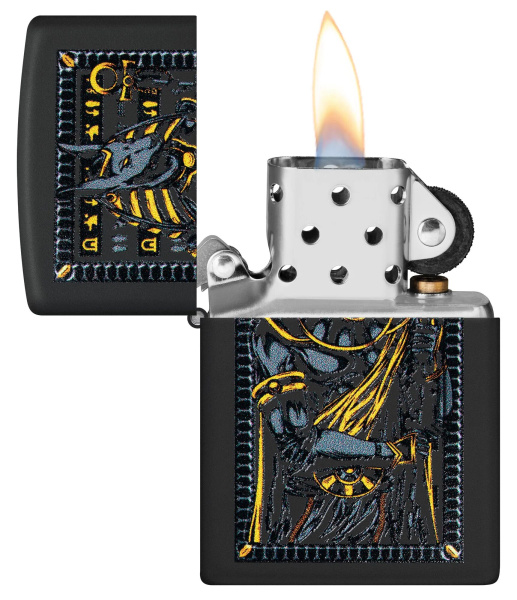 Зажигалка ZIPPO Anubis с покрытием Black Matte 46245