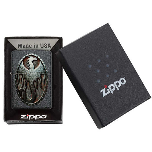 Зажигалка Zippo Metal Dragon Shield Design