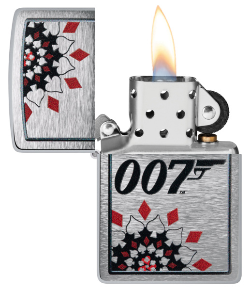Зажигалка ZIPPO James Bond™ с покрытием Brushed Chrome 48734