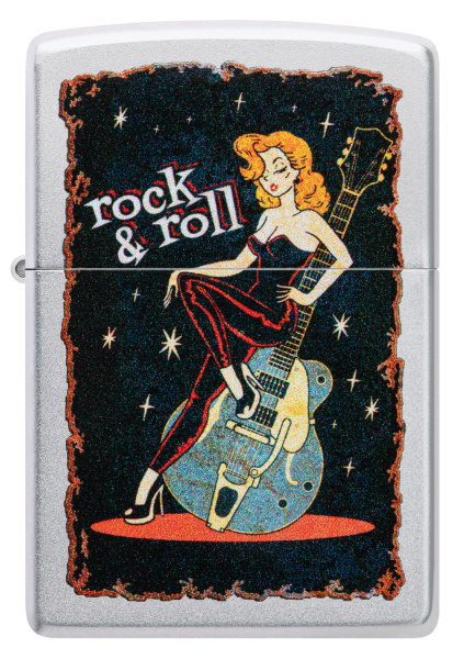 Зажигалка ZIPPO Cool Chick с покрытием Satin Chrome 48930