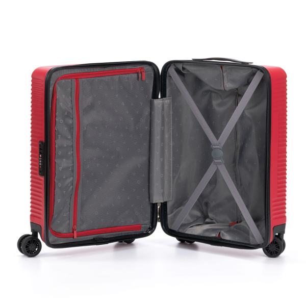 Чемодан TORBER Elton T2056S-Red