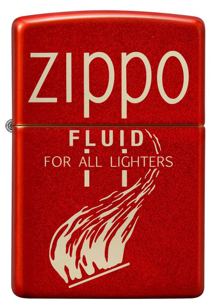 Зажигалка ZIPPO Retro с покрытием Metallic Red 49586