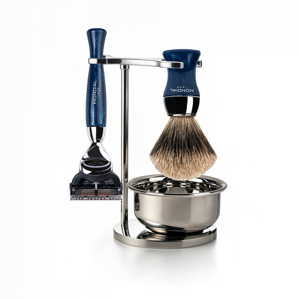 Бритвенный набор MONDIAL HERITAGE AXOLUTE: станок ST-945-BLFCT